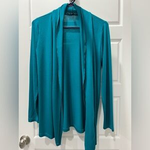 Yest brand Teal Open Front Cardigan